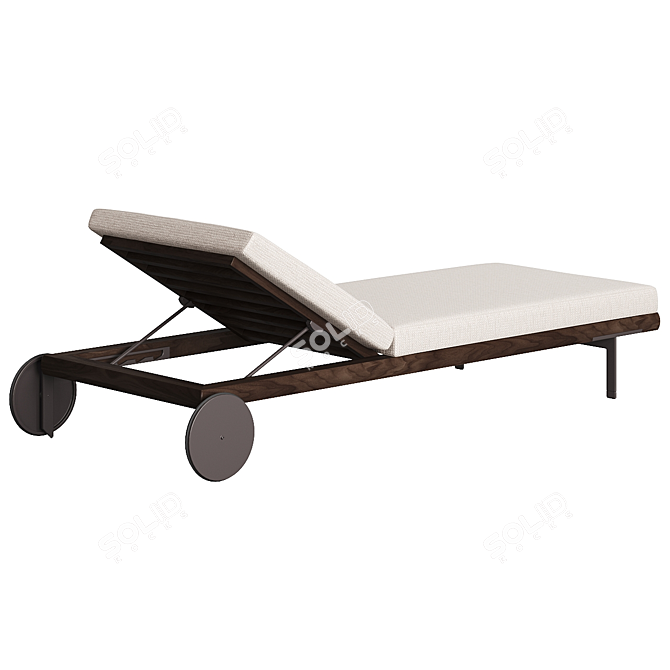 Sophisticated Allure Sun Lounger 3D model image 2