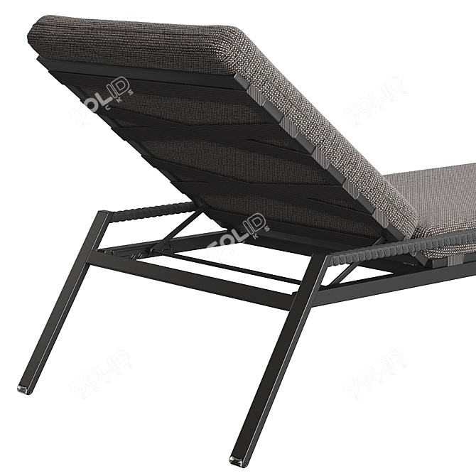 Contemporary Far West Reclining Sunbed 3D model image 4