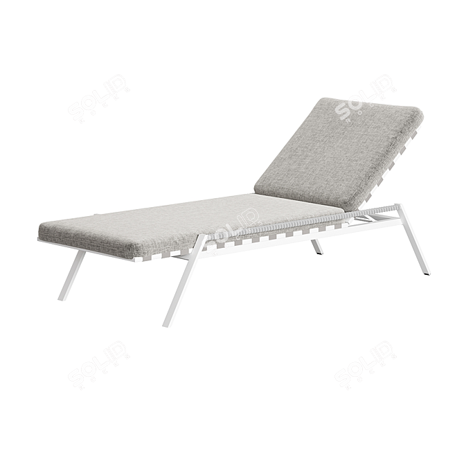 Contemporary Far West Reclining Sunbed 3D model image 6