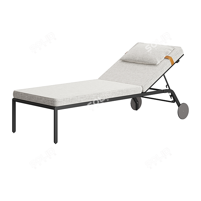 Luxury Riviera Sun Lounger 3D model image 6