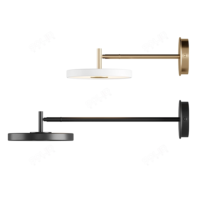 Modern LED Wall Light Fixture 3D model image 2