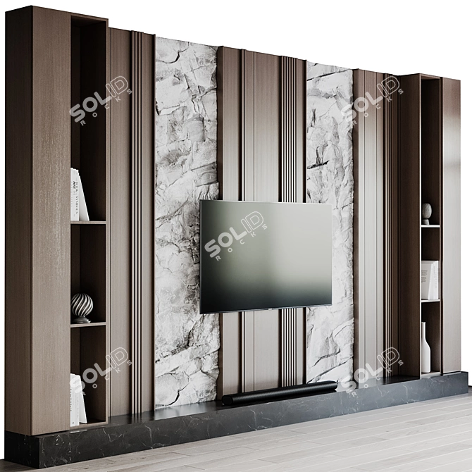 Samsung TV Wall Mount Stand 3D model image 1