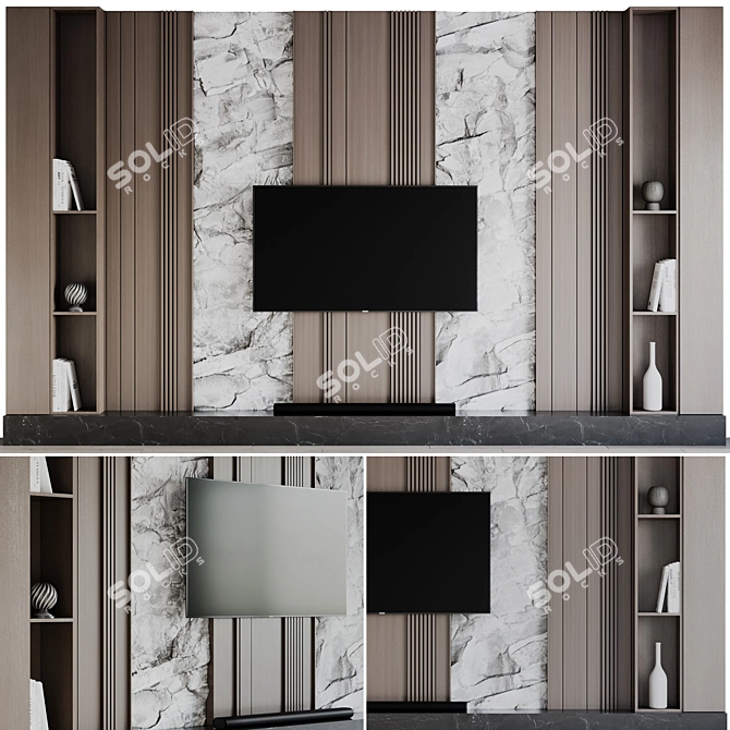 Samsung TV Wall Mount Stand 3D model image 3