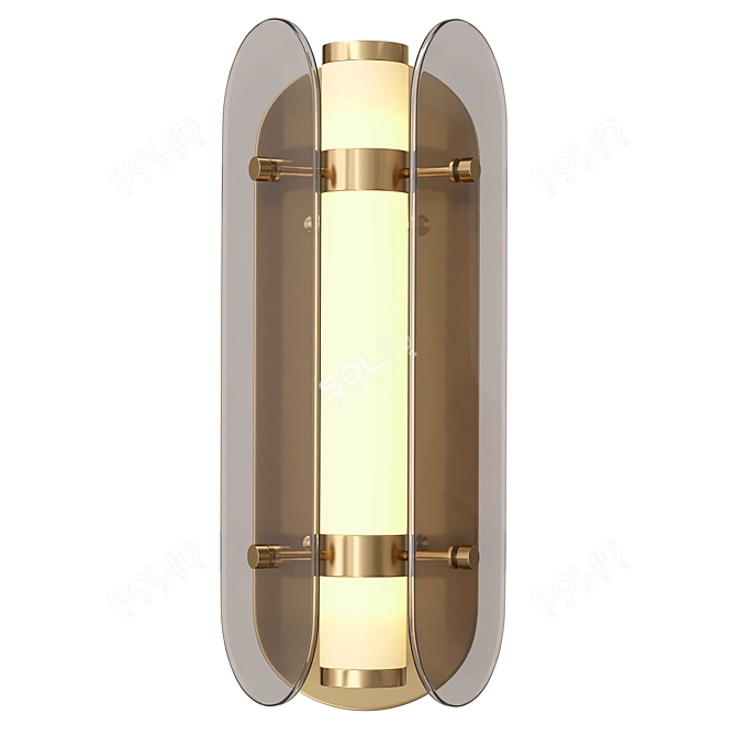 Sleek Arch Wall Light 3D model image 1