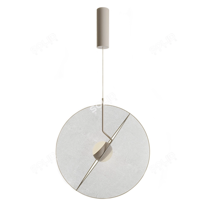 Modern Reflex Pendant Lamp: 3Ds Max Scene 3D model image 2