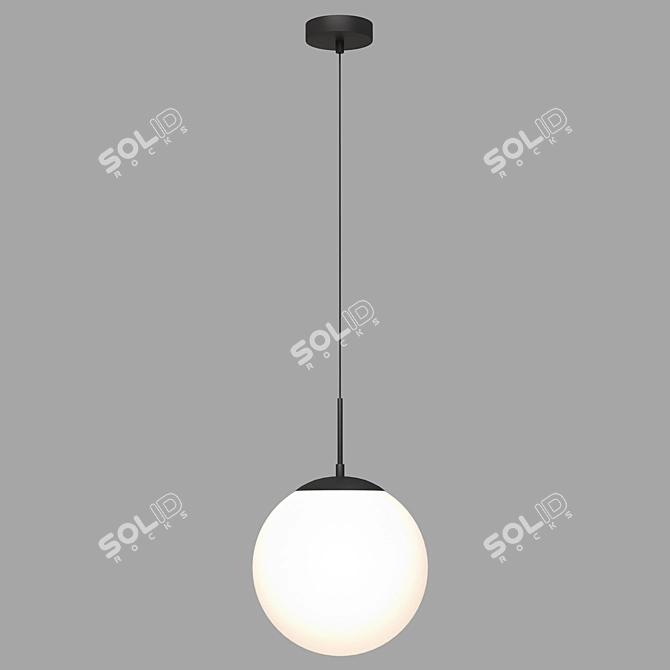 ARTE Black Pendant Light 3D model image 2