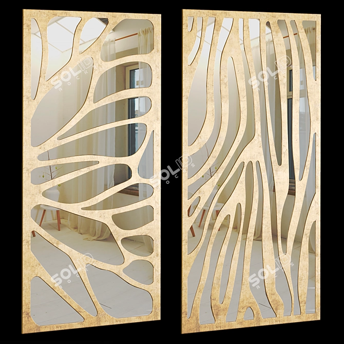 Custom Decorative Panel Set 3D model image 2