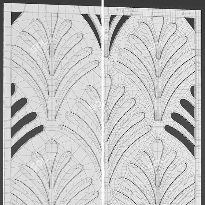 Custom Decorative Panel Set 3D model image 8