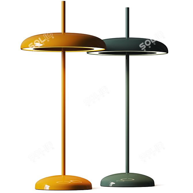 Adjustable Modern Table Lamp 3D model image 1