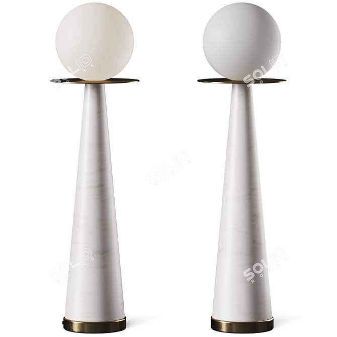 Adjustable Halo Table Lamp, 3D Models 3D model image 1