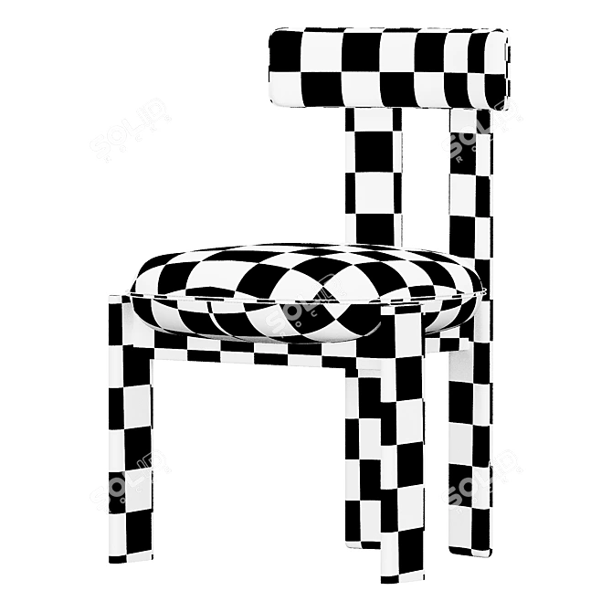 Modern Bonaldo Pi Chair: Compact Beauty 3D model image 5