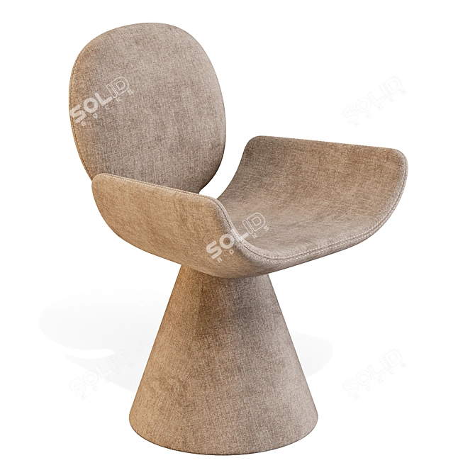 Bonaldo Youpi Modern Dining Chair 3D model image 2