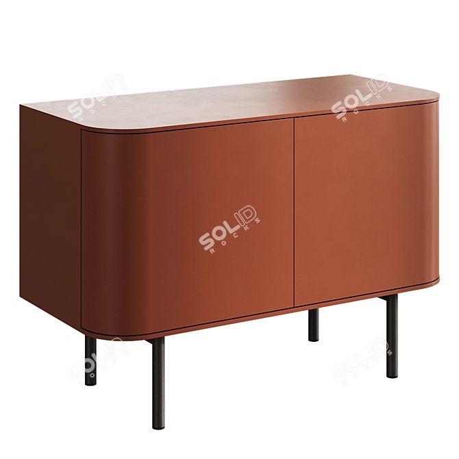 Mid-Century FJORD Sideboard 106cm 3D model image 5