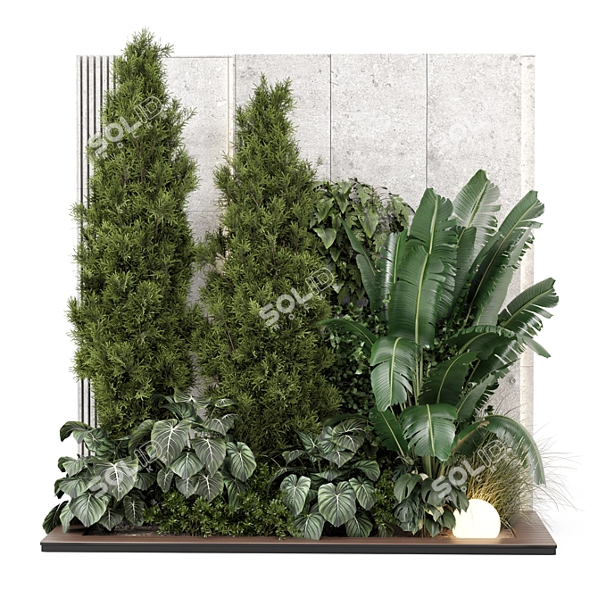 Indoor Vertical Garden Set 2289 3D model image 1