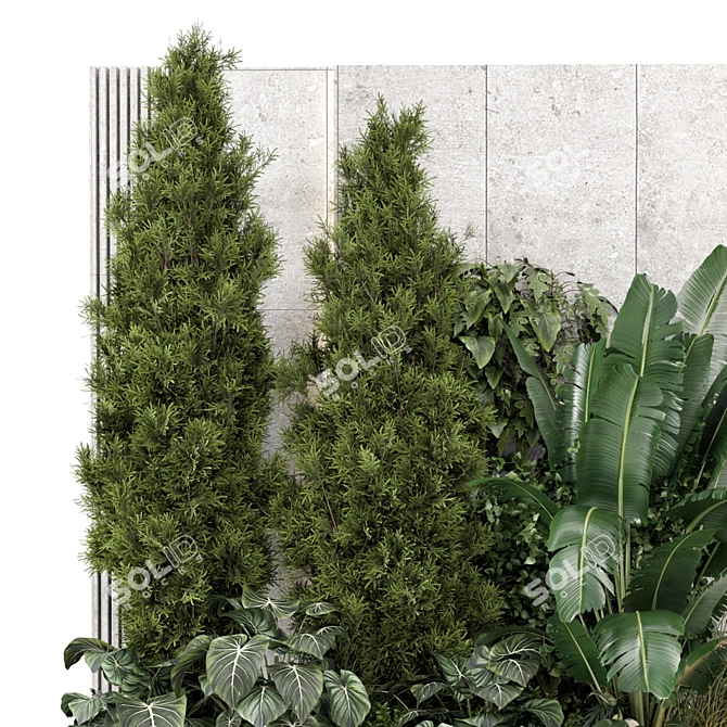 Indoor Vertical Garden Set 2289 3D model image 2