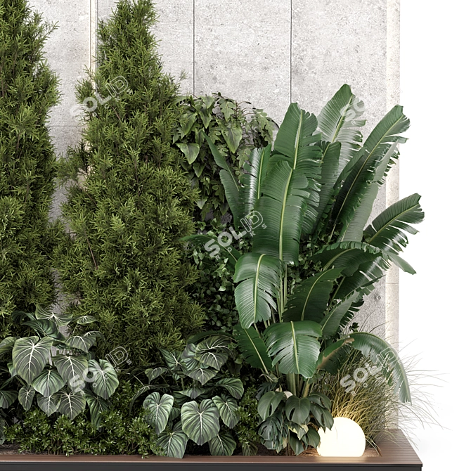 Indoor Vertical Garden Set 2289 3D model image 3