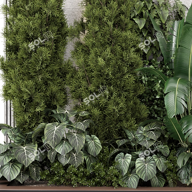 Indoor Vertical Garden Set 2289 3D model image 4