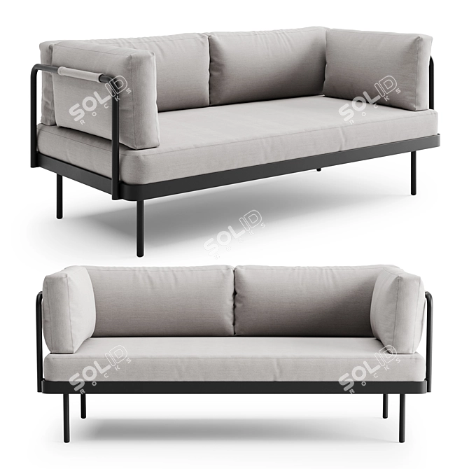 Outdoor Sofa BARRY by CoronaLegacyMtl 3D model image 1