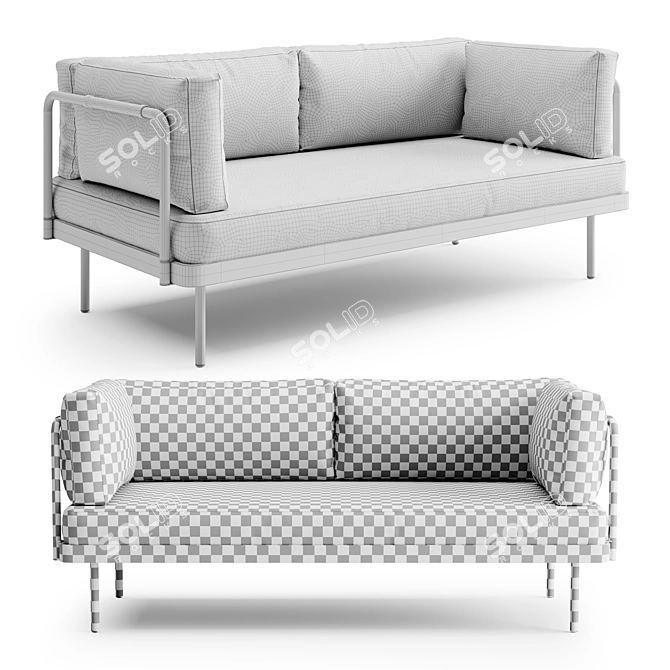 Outdoor Sofa BARRY by CoronaLegacyMtl 3D model image 3