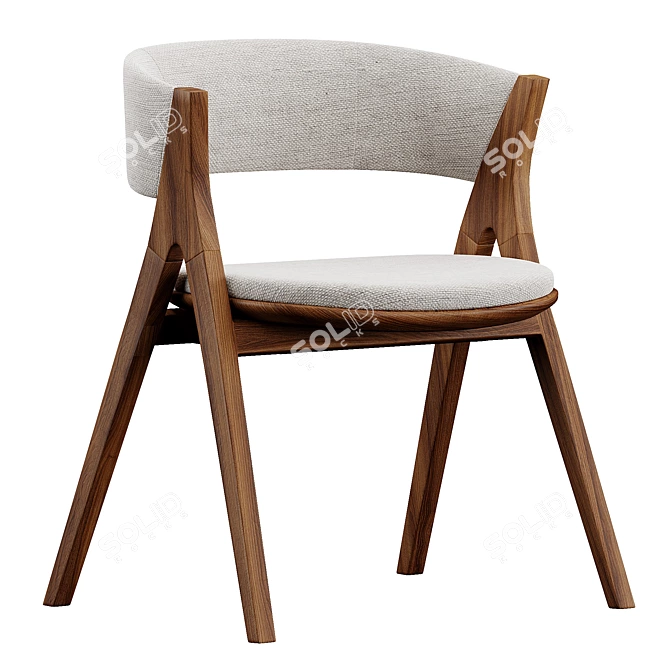 Modern Bonaldo Remo Chair: Stylish Sophistication 3D model image 1