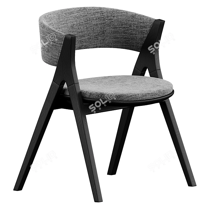Modern Bonaldo Remo Chair: Stylish Sophistication 3D model image 2