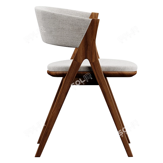 Modern Bonaldo Remo Chair: Stylish Sophistication 3D model image 3