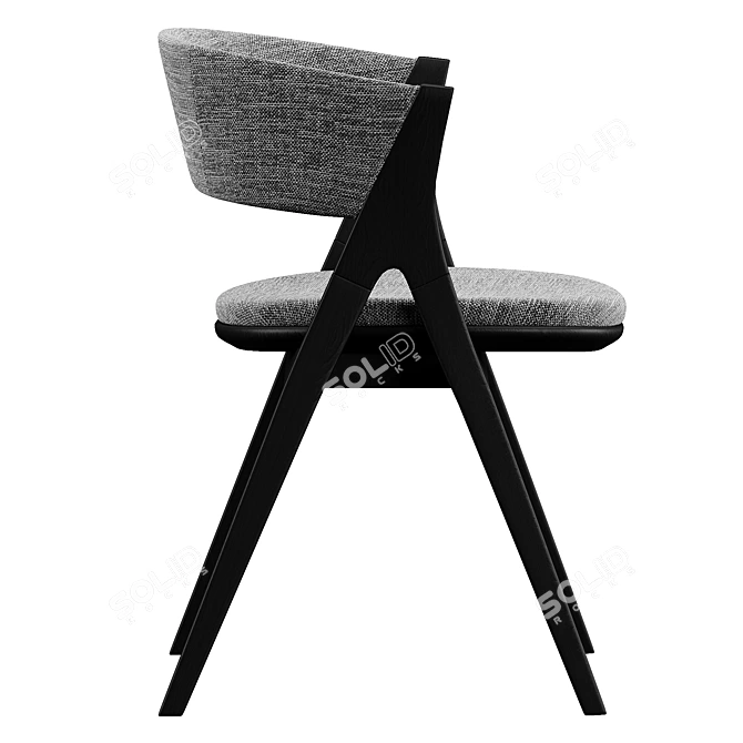 Modern Bonaldo Remo Chair: Stylish Sophistication 3D model image 4