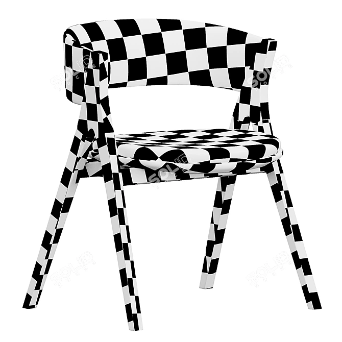 Modern Bonaldo Remo Chair: Stylish Sophistication 3D model image 6