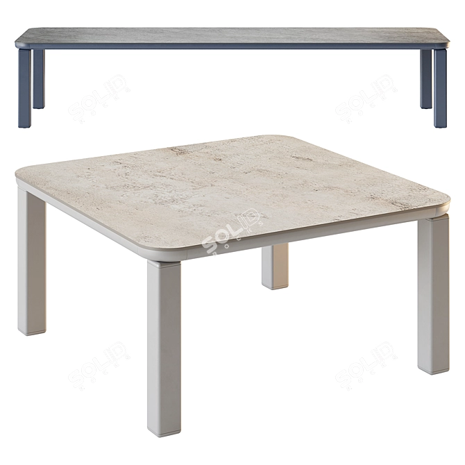 Stylish Varaschin Customade Tables Collection 3D model image 2