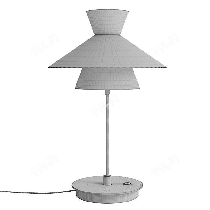 Elegant Bennett Table Lamp 3D model image 2