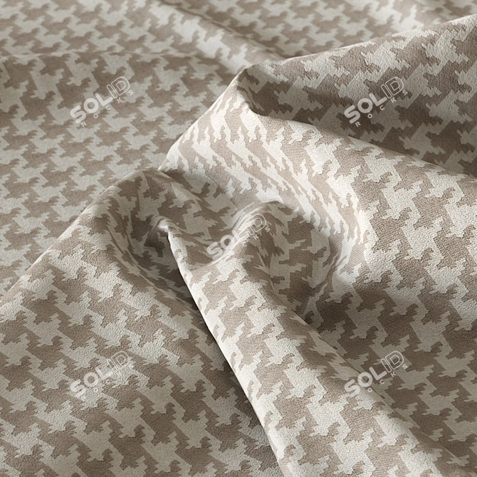 PBR Seamless Beige Fabric Material 3D model image 1