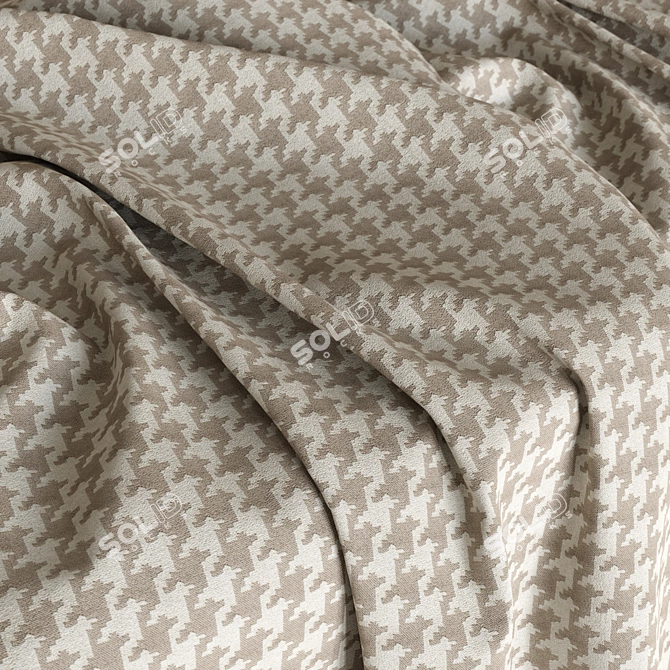 PBR Seamless Beige Fabric Material 3D model image 2