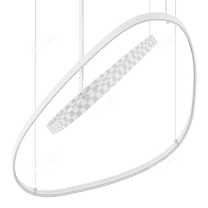 Elegant MAGELLANO Pendant Light 3D model image 3