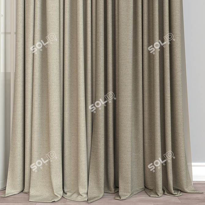 Versatile Curtain Model 916 3D model image 2