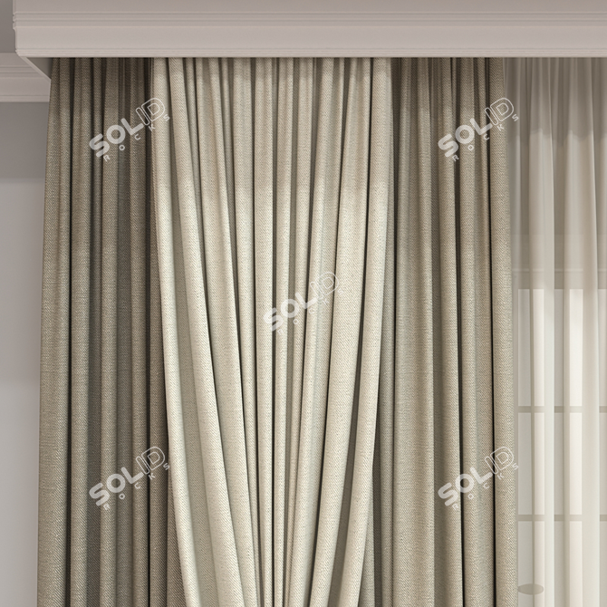 Versatile Curtain Model 916 3D model image 3