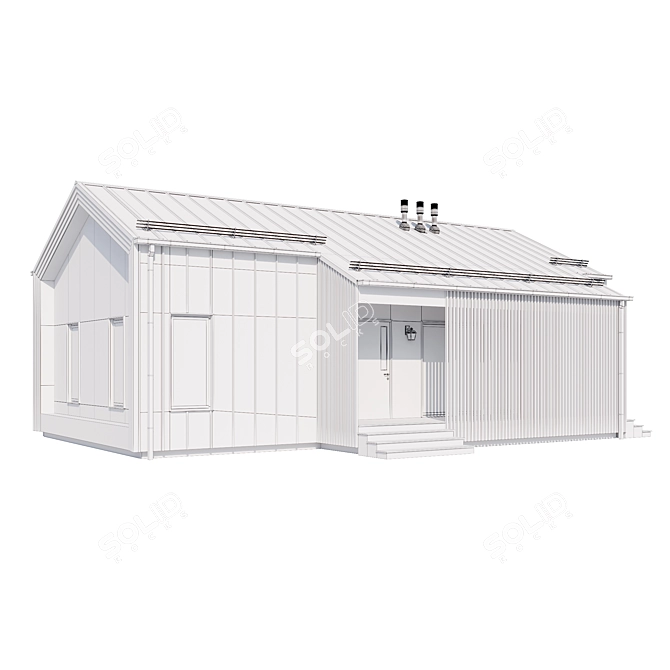 Contemporary Mansion Model Kit 3D model image 11