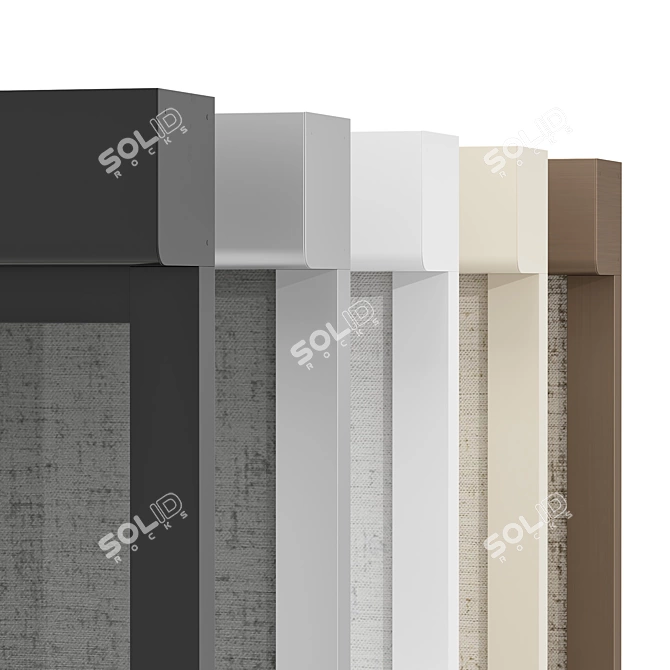 Bandalux Roller Blinds Set 03 3D model image 6