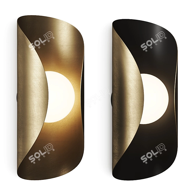 Elegant Perla Wall Sconce Light 3D model image 1