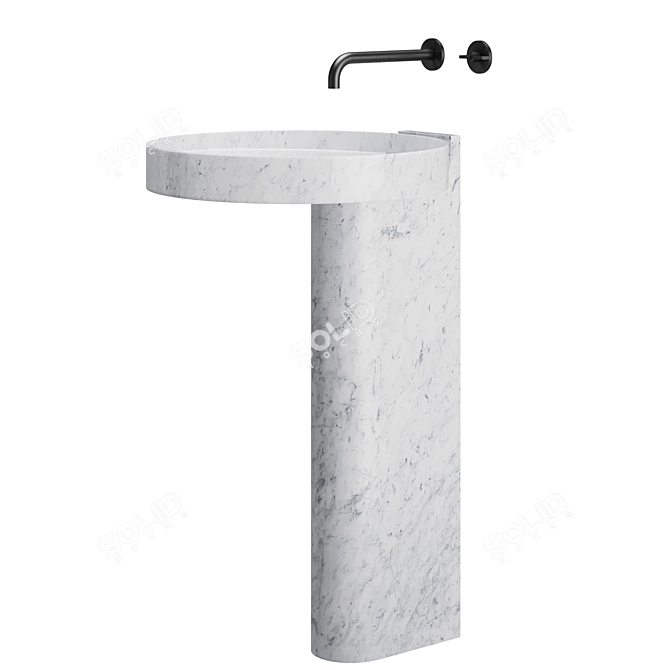 FONTANA Washbasin by Lithea 3D model image 12