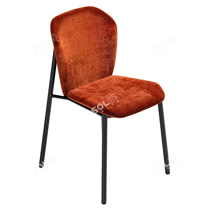 Elegant Finn Scab Design Chair 3D model image 5