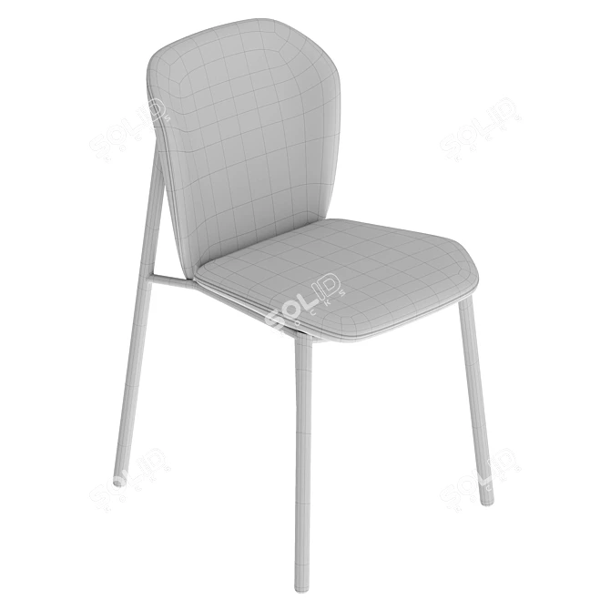 Elegant Finn Scab Design Chair 3D model image 6