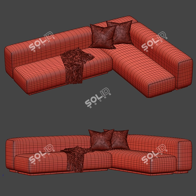  Sleek Prostoria Klaster Modular Sofa 3D model image 3