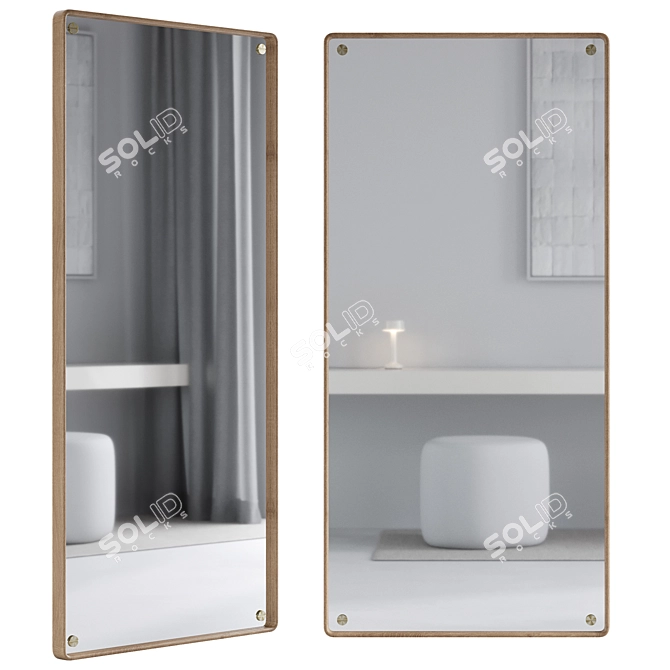 Modern Danish Design KBH Mirror 3D model image 1