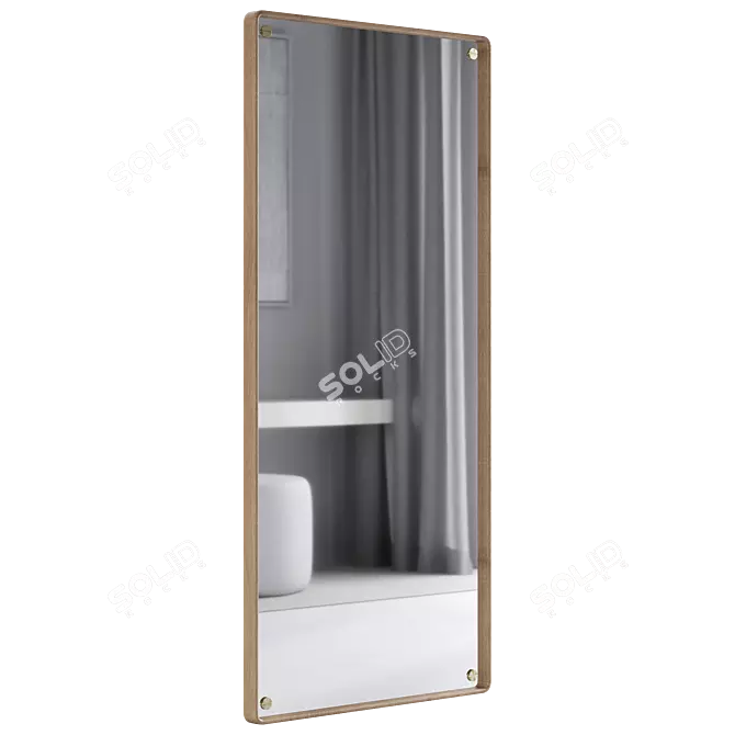 Modern Danish Design KBH Mirror 3D model image 2