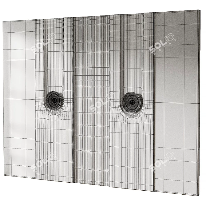 Modern 3D Wall Panel Design 3D model image 2