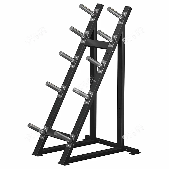 Space-Saving High-Capacity Plate Rack 3D model image 4