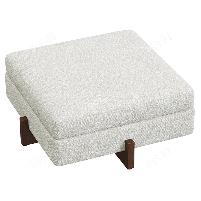 Cozy Maine Ottoman Upgrade 3D model image 4