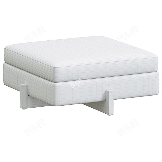 Cozy Maine Ottoman Upgrade 3D model image 1