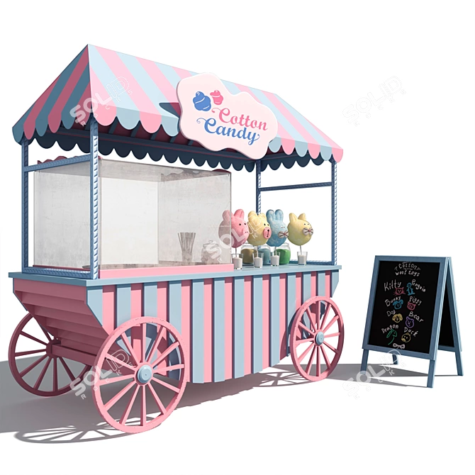 Candy Cart for TurboSmooth  3D model image 1