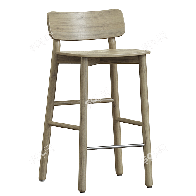 Translated Description: Skagerak Hven Bar Stool

 Scandi Chic Bar Seating 3D model image 1